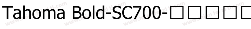Tahoma Bold-SC700字体转换